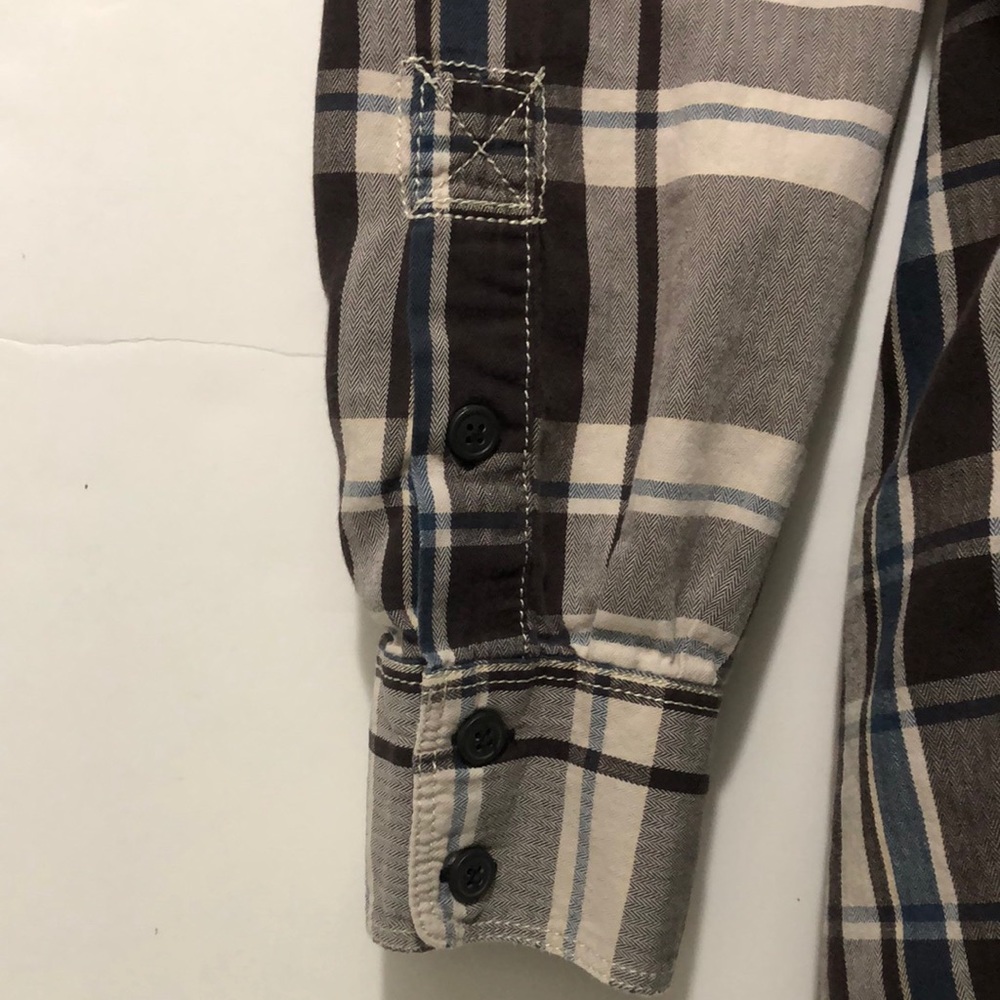 Columbia Women’s L Check Patch Pockets LS Shirt - Picture 3 of 6